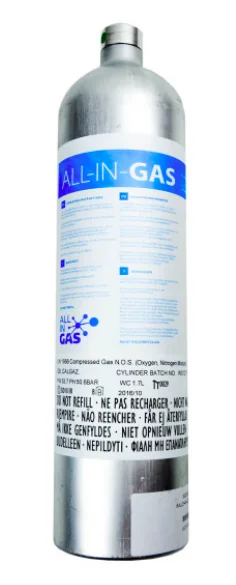 cilindres de gaz de test