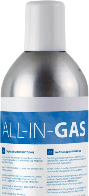 Coiffe du cylindre de test de gaz